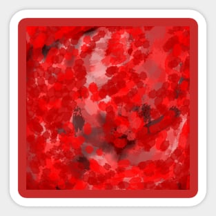 Abstract Redz Sticker